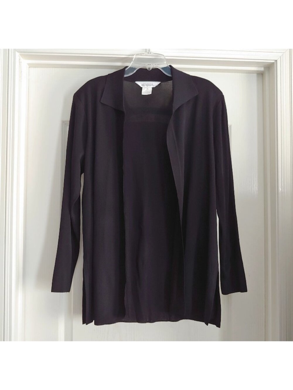 Exclusively Misook Women Blazer Open Front Office Work Minimalist Career Classic